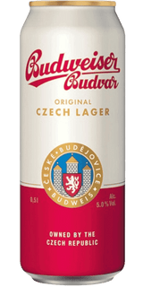 Budvar Czech Lager 500ml Can - Case of 24