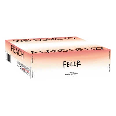 FELLR Peach Seltzer Cans 330mL