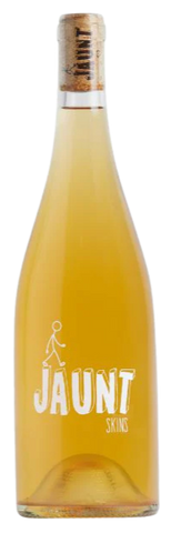 Bottle of Jaunt wine on a white background