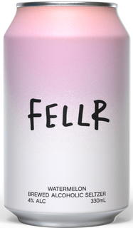 FELLR Watermelon Brewed Alcoholic Seltzer Cans 330mL