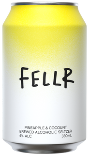 FELLR Pineapple & Coconut Alcoholic Seltzer Cans 330mL