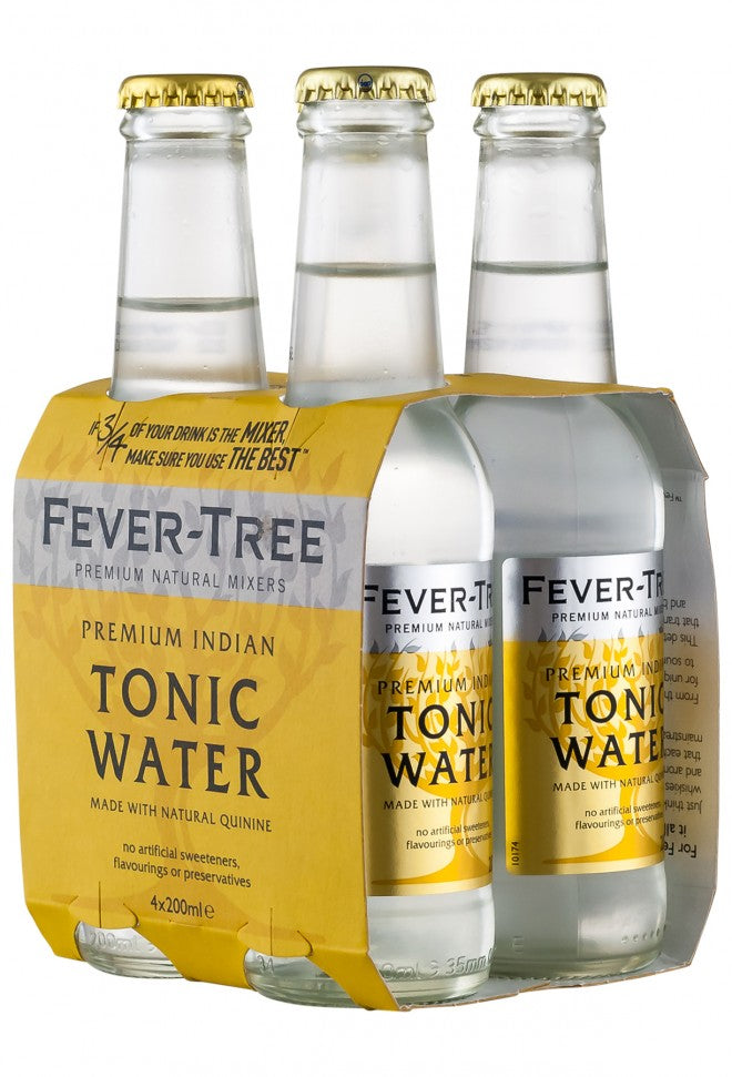 Fever Tree Premium Indian Tonic Water 200ml Bottle Case of 24 - Camperdown  Cellars