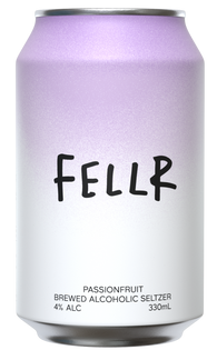 FELLR Passionfruit Brewed Alcoholic Seltzer Cans 330mL