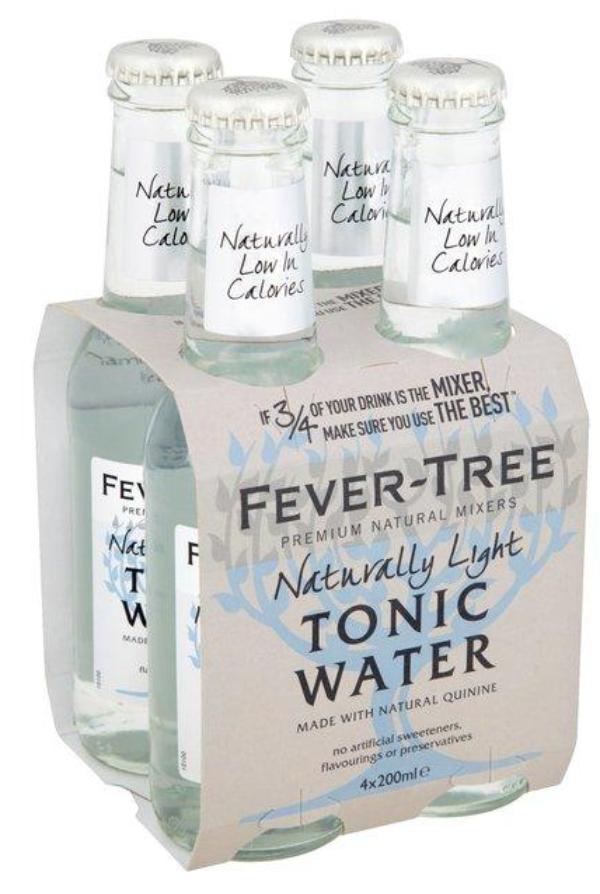 Fever-Tree Naturally Light Tonic Water 200mL - $45 for case of 24