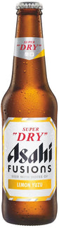 Asahi Super Dry Fusion bottle on a white background