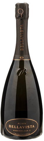 BellaVista sparkling wine bottle on a white background