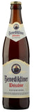 Benediktiner Weissbier beer bottle on a white background