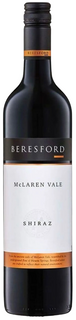 Beresford Shiraz wine bottle on a white background