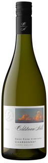 Bottle of Coldstream Hills Chardonnay on white background