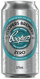 Silver can of Coopers Brewery Zero on a white background