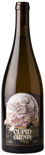 Wine bottle labeled 'Cupid Chenin' on a white background
