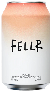 FELLR Peach Seltzer Cans 330mL