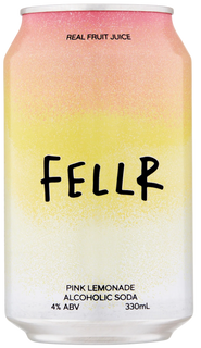FELLR Pink Lemonade Seltzer Cans 330mL