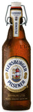 Fleinsburger Pilsener beer bottle with a white background