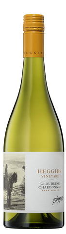 Heggies Vineyards Cloudbine Chardonnay wine bottle on a white background