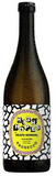 A bottle of Heaps Hope's 'Heaps Normal' Prosecco with a black cap and a black, white, and yellow label, shown against a plain white background.