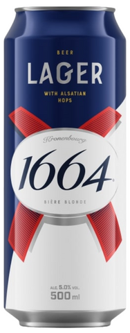 Kronenbourg 1664 Lager Beer Can 24 x 500ml