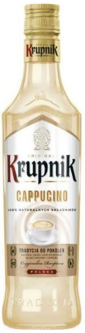 Krupnik Cappuccino bottle on a white background