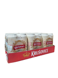 A 24-pack of Kružovice Imperial beer cans in a red cardboard carrier tray, photographed on a plain white background.

