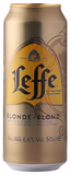Can of Leffe Blonde 500ml on a white background