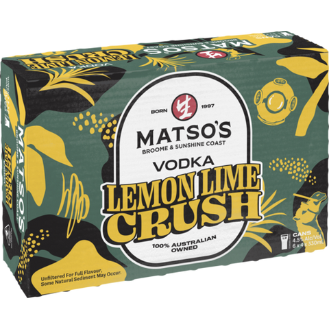 Matsos Vodka Lemon Lime Crush Can