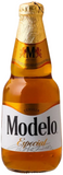 Modelo Especial beer bottle on a white background
