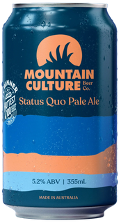 Mountain Culture Beer Co. Status Quo Pale Ale can on a white background