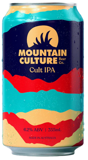 Mountain Culture Beer Co. Cult IPA can on a white background