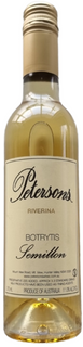 Bottle of Petersons Botrytis Semillon on white backgrond