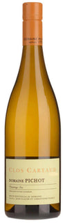 Wine bottle with a visible label on a white background