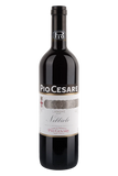 A bottle of Pio Cesare Langhe Nebbiolo wine, featuring a dark glass bottle with a white and gold label, set against a plain white background.