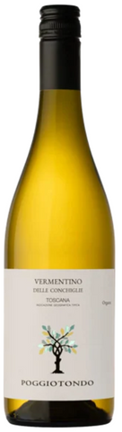 Poggiotondo Vermentino on white background