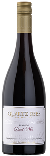 Wine bottle labeled 'Quartz Reef' on a white background