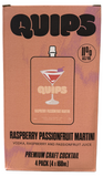 Quips Raspberry Passionfruit Martini Premium Craft Cocktail