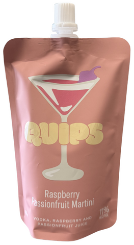 Quips Raspberry Passionfruit Martini Premium Craft Cocktail