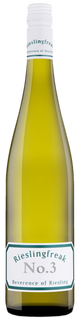 Bottle of Rieslingfreak No.3 wine on a white background