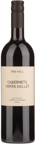 Bottle of Rob Hall Cabernet on white background