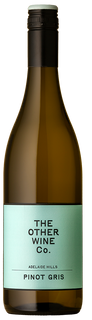 Bottle of The Other Wine Co. Pinot Gris on a white background