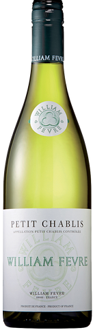 William Fevre Petit Chablis wine bottle on a white background