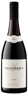 Wine bottle with 'Yangarra' label on a white background