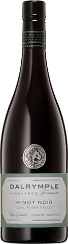 Bottle of Dalrymple Vineyards Pinot Noir wine with a visible label.