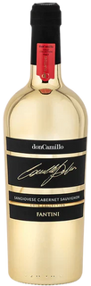 Gold bottle with 'don Camillo' label on a white background