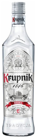 Krupnik bottle on a white background