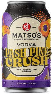 Can of Matso's Vodka Pash Pine Crush on a white background