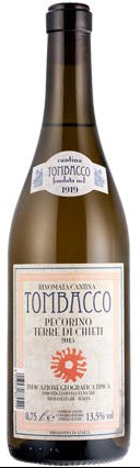 Wine bottle with a label on a white background