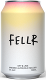 FELLR Dry & Lime Brewed Alcoholic Seltzer Cans 330mL