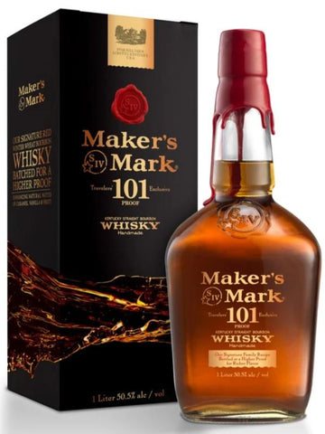 Makers Mark 101 Proof Bourbon Whiskey 1L