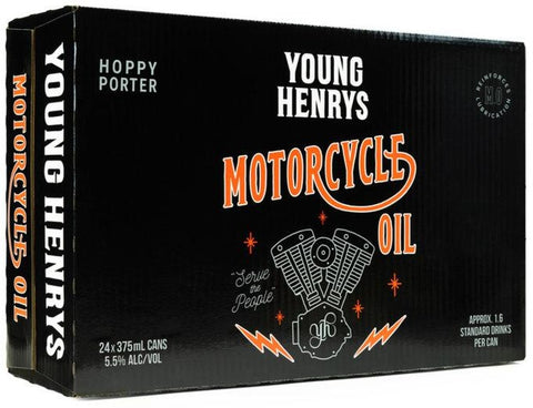 Young Henry's Motorcycle Oil Hoppy Porter Can 375ml