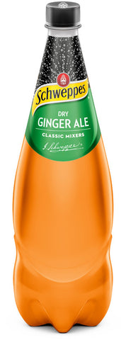 Schweppes Dry Ginger Ale 1.1L bottles